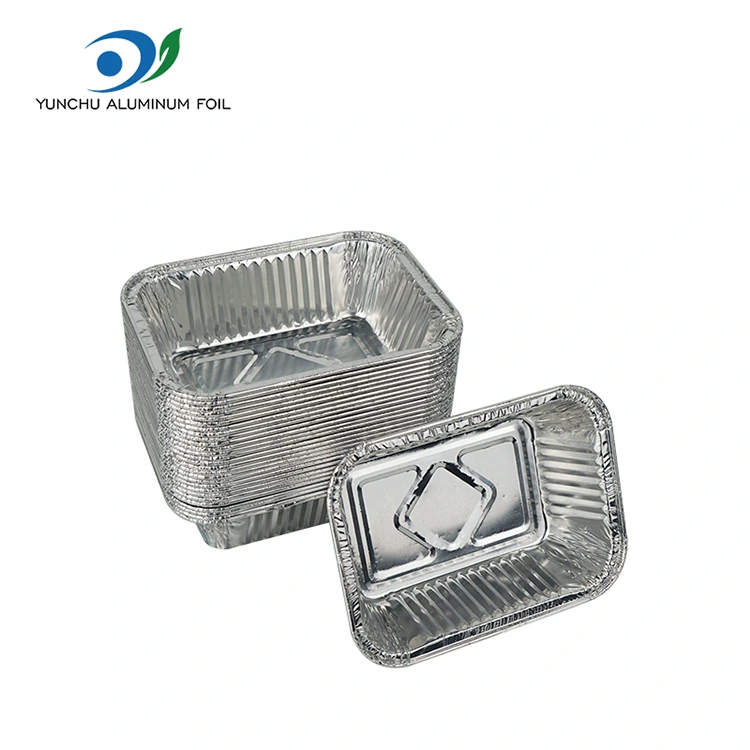 Аир Фриер Печење Сребрне контејнере од алуминијумске фолије Аир Фриер Печење Сребрне контејнере од алуминијумске фолије