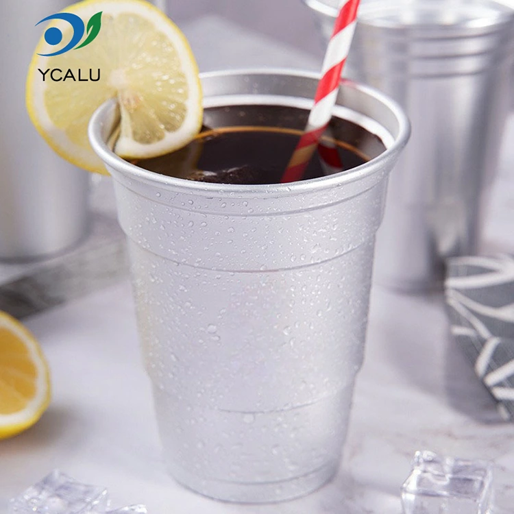 Чаша за пиће од алуминијумске фолије за једнократну употребу од 16 оз