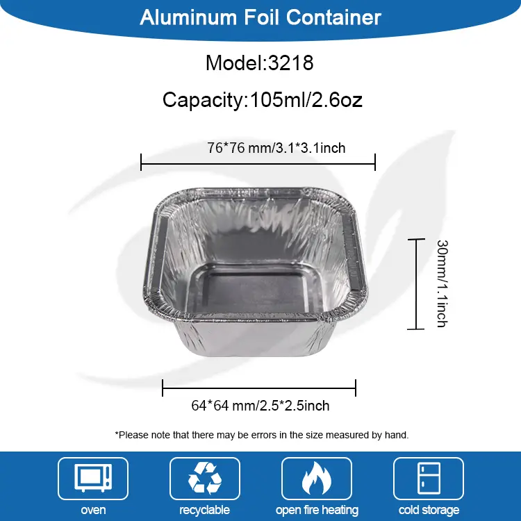 Скуаре Аир Фриер Печење Сребрне алуминијумске фолије