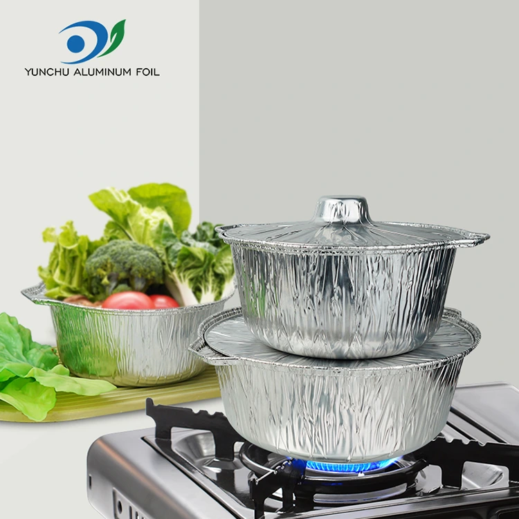 За једнократне топле лонца и панс Силвер Алуминијумске контејнере фолије