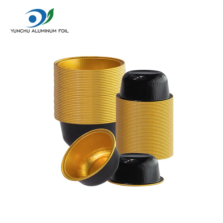 Обојени округли контејнери за соотхвалл Алуминијумске фолије Обојени округли контејнери за соотхвалл Алуминијумске фолије