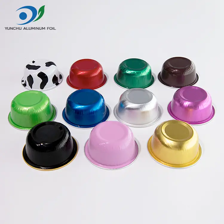Обојени округли контејнери за соотхвалл Алуминијумске фолије