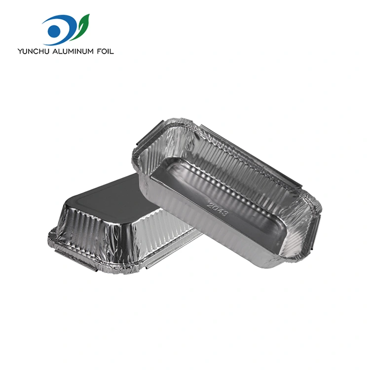 За једнократну употребу БОКС БОАРБУЕ Силвер Алуминијумске фолије Контејнери