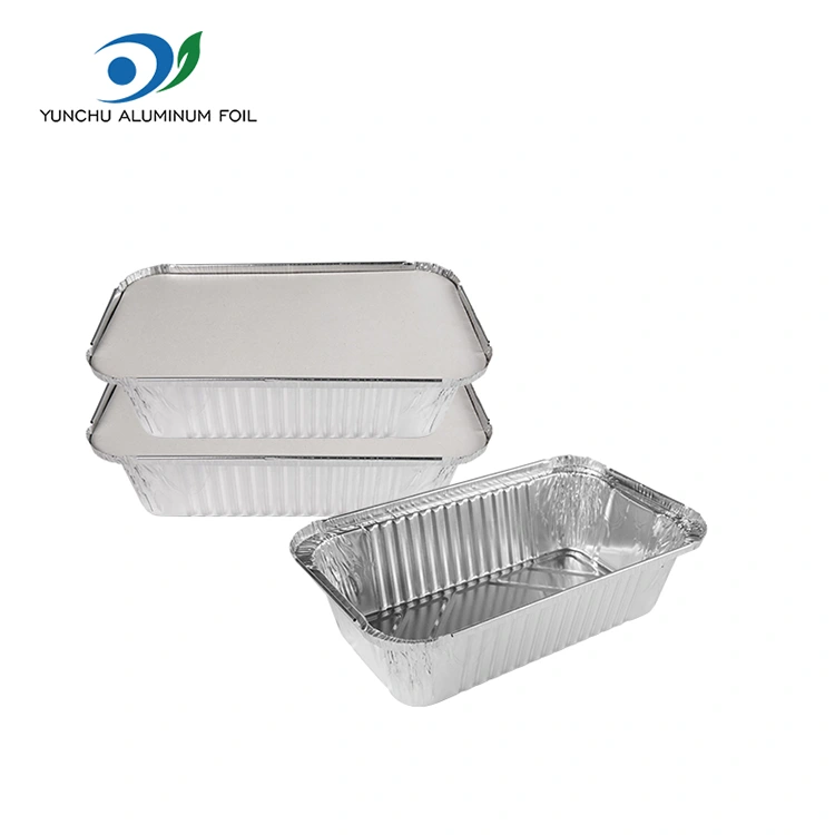 Правокутни ваздушни фриер паковање сребрних алуминијумских фолијских контејнера
