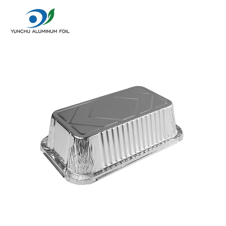 Правокутни ваздушни фриер паковање сребрних алуминијумских фолијских контејнера