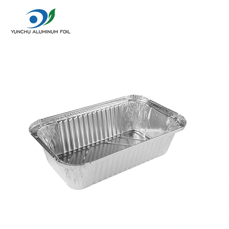 Правокутни ваздушни фриер паковање сребрних алуминијумских фолијских контејнера