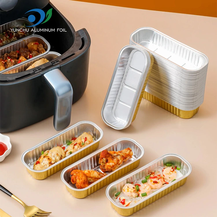 Правокутни колач за печење Смоотхвалл контејнери за алуминијумске фолије