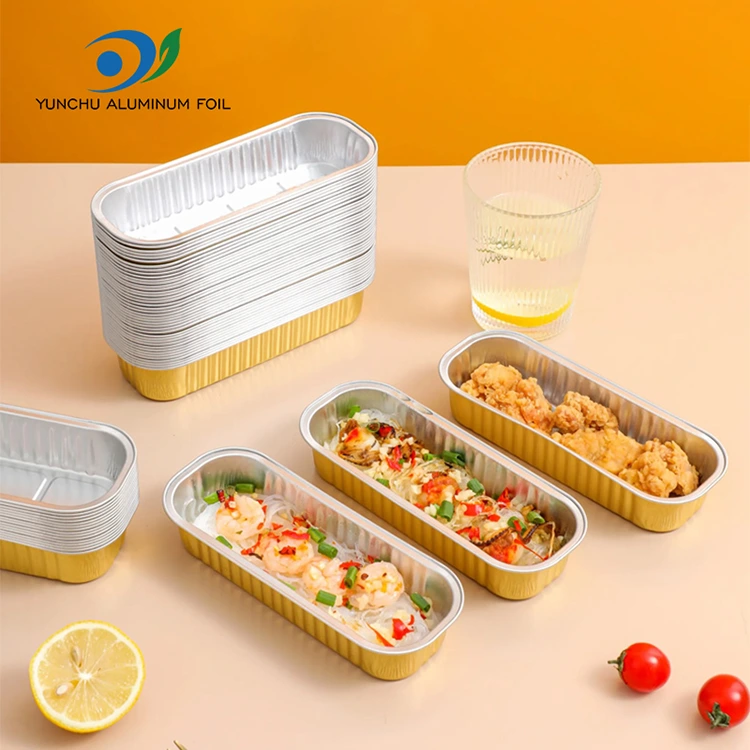 Правокутни колач за печење Смоотхвалл контејнери за алуминијумске фолије