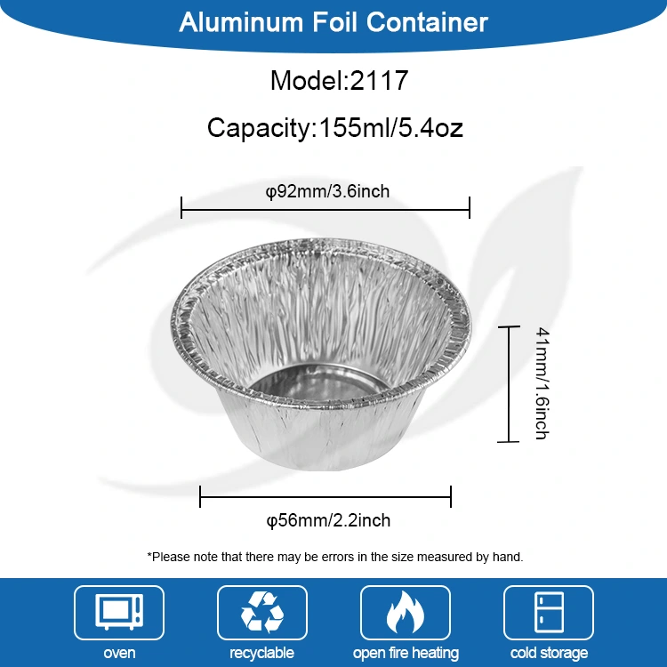 Округла пећи торта Сребрна алуминијумска фолија фолије