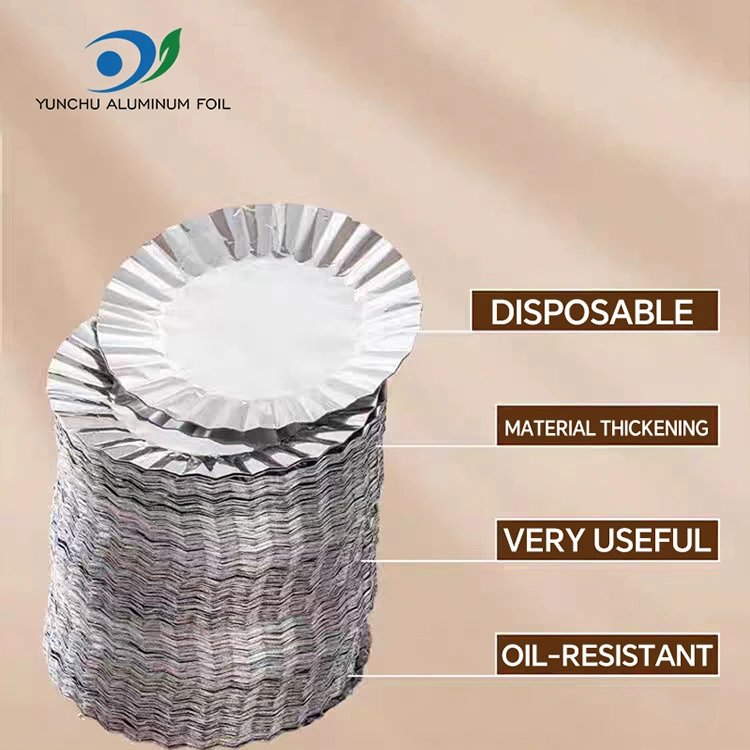 Округли колач за печење Ткина са сребрним алуминијумским контејнером за фолију